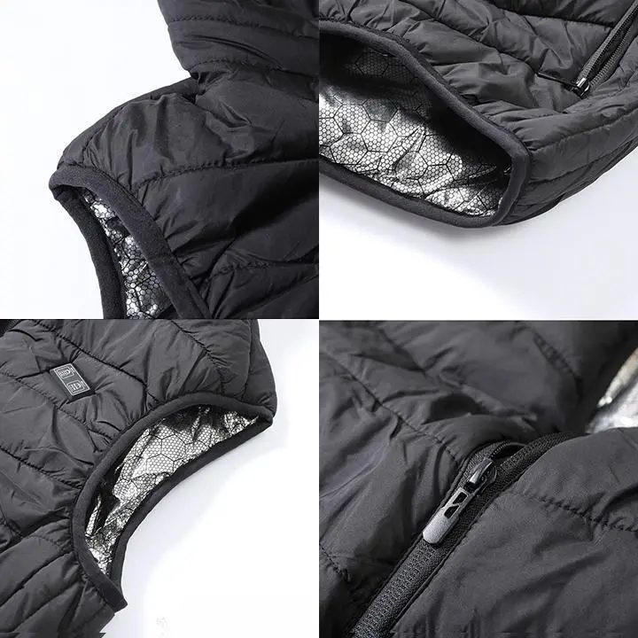 Heating vest area electric heating jacket, men's and women's sportswear heating jacket graphene heating jacket USB heating jacket camping electric heating vest men's top Heating vest area electric heating jacket, men's and women's sportswear heating jacket graphene heating jacket USB heating jacket camping electric heating vest men's top