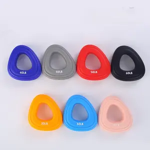 Silicone Grip Loops Pebble Fitness Rehabilitation Strength Training Stress Reduction Relaxation Grip Loops