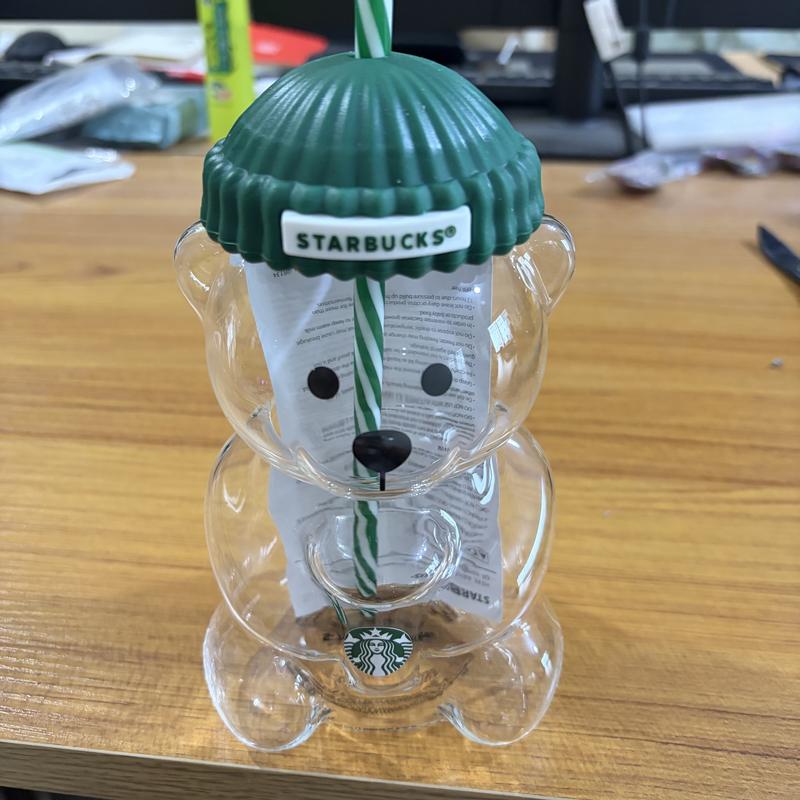 Starbucks 2026 Glass Bearista Cup 591ml  Limited Edition Bear Tumbler gift new