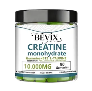 Creatine Monohydrate Gummies, Potent Creatine Supplement, Chewables Creatine for Energy Boost, Increase Strength and Build Muscle, Gluten-Free, Sugar Free,90Count Healthcare