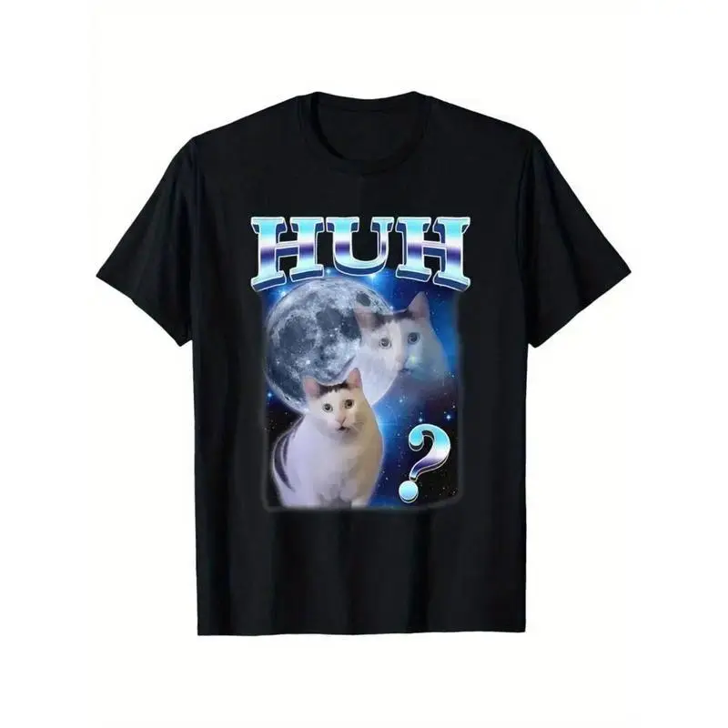 Graphic vintage tee [Playful Humor] Funny Cat Meme T-Shirt - Unisex Adults