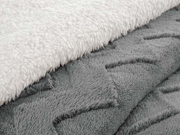 BEDELITE Wave Fluffy Sherpa Comforter Set, Super Soft Sherpa Comforter for Twin Queen KIng Size Bed, Luxury Warm Bedding Set for Winter, Fuzzy Bed Set