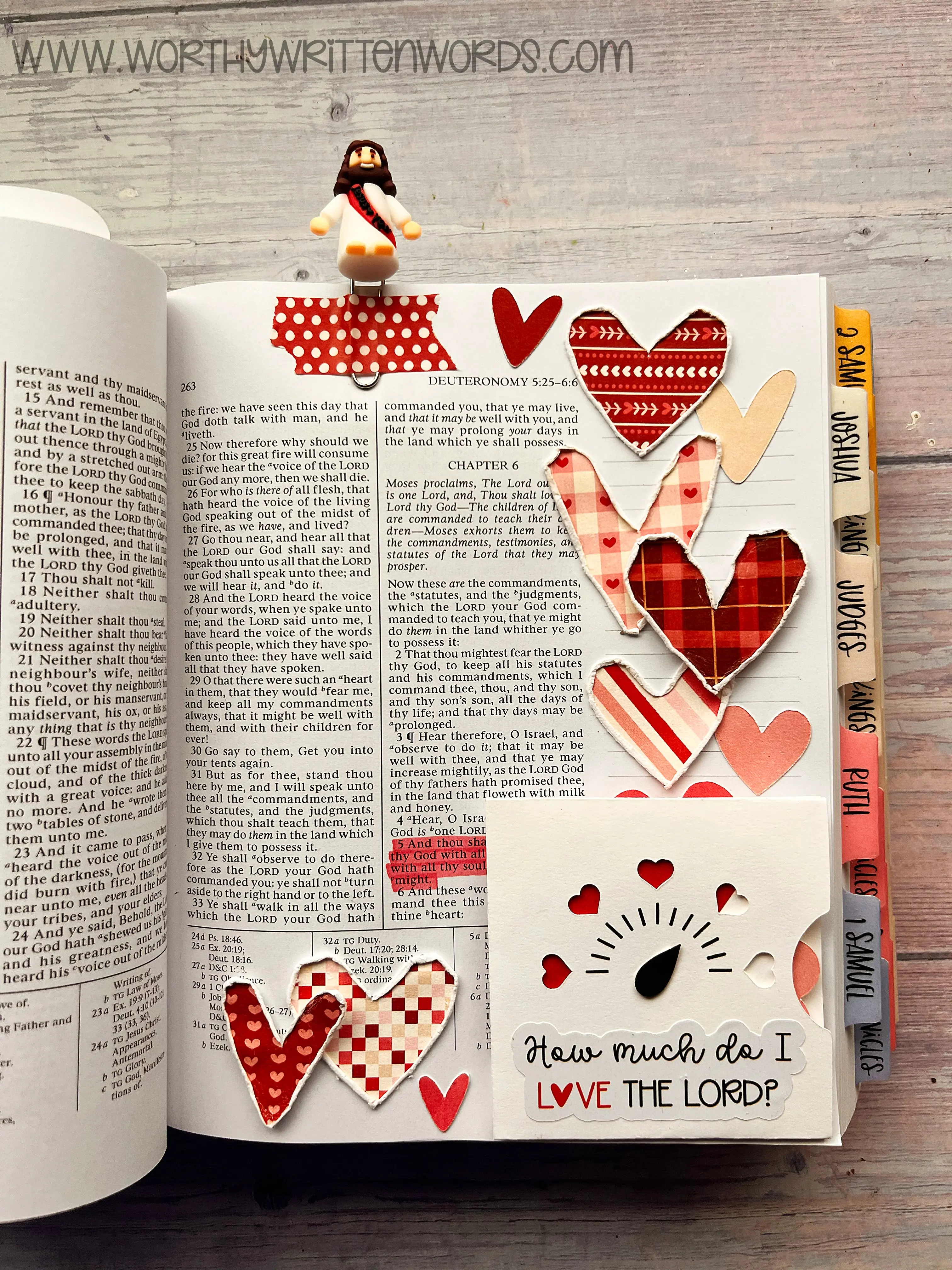 How Much Love Interactive Old Testament Bible Journaling Page Kit