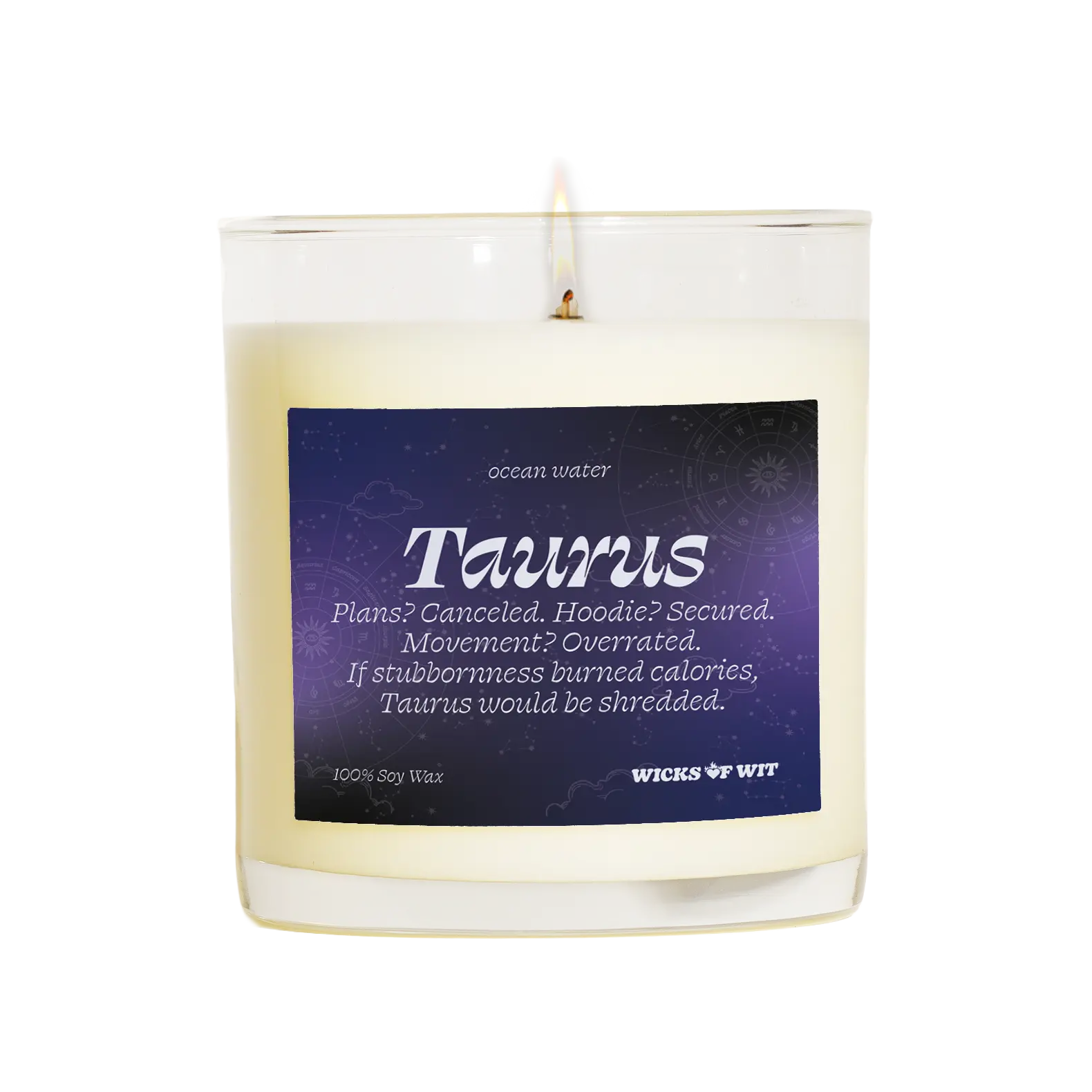 Taurus 12.5oz Natural Vegan Cruelty-Free Phthalate-Free Scented Soy Wax Candle - 100% Soy Wax, 70-Hour Burn, Non-Toxic, Hand-Poured in LA, Home Decor, Ideal Gift for Comfort-Prioritizing Homebodies, Soft Life