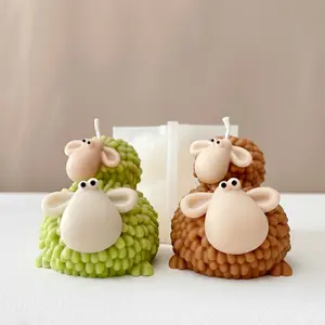 Cute Lamb Silicone Mold, DIY Home Decor Mould for Resin, Aromatherapy Candles, Plaster, Cement, Polymer Clay, Craft Supplies, 3D Mold, Molding