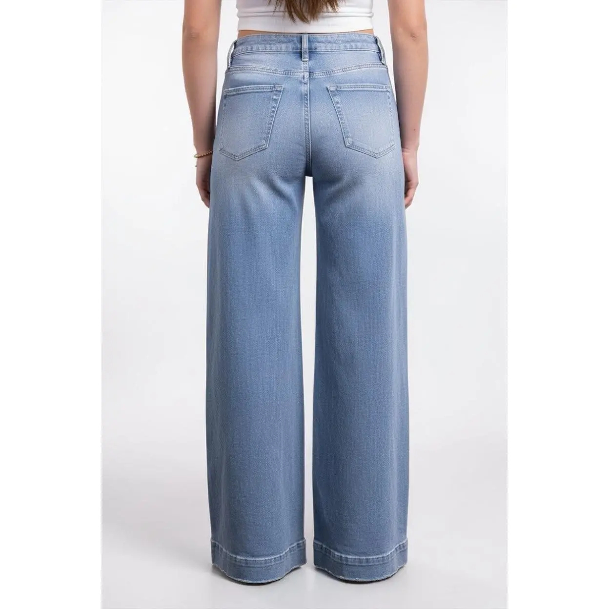 The Adrian by Lovervet High-Rise Wide Leg Denim Three Lengths