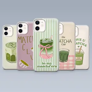 Matcha Phone Case – Love Matcha Green Aesthetic Cover for iPhone X, 11, 12, 13, 14, 15, 16, 17 & more – check our available sizes