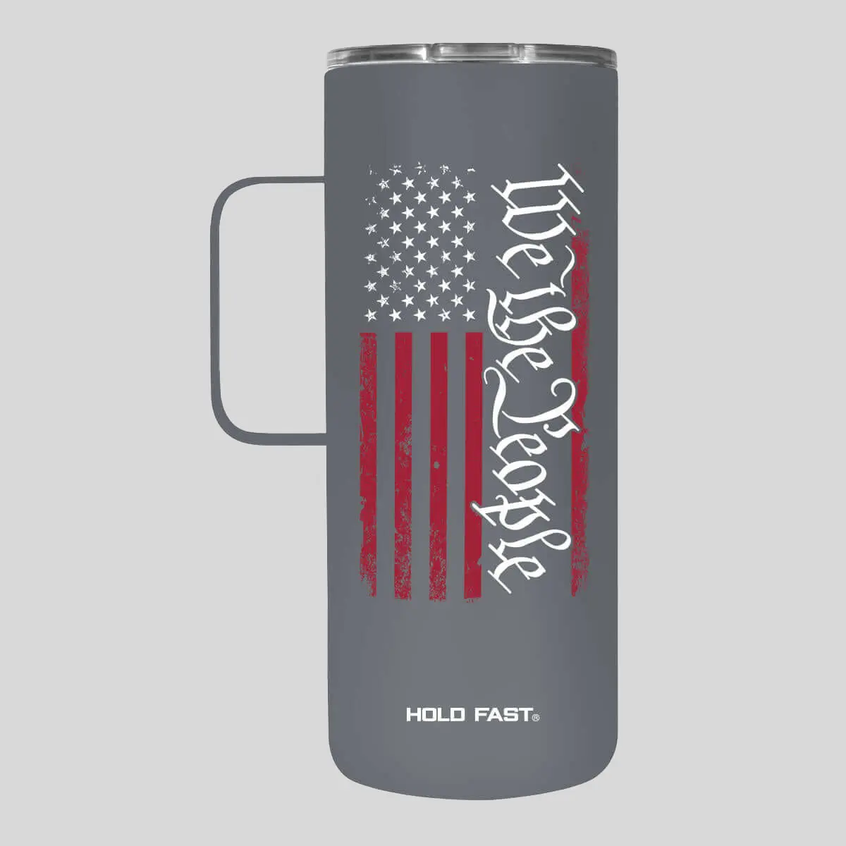 Kerusso We The People 22 oz Stainless Steel Insulated Vacuum Tumbler with Lid, 500-1000 ml Patriotic Print Drinkware for Americans, National Pride Kitchenware Flask