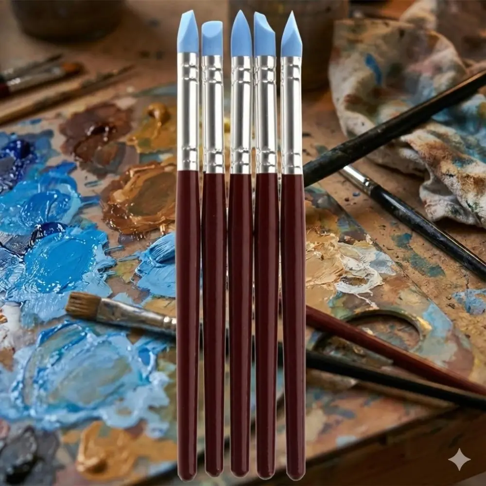 Professional Ceramic Sculpting Tool Set: Artist-Grade Clay Carving Pens, Pottery Scrapers & Shapers, Polymer Clay Sculpture Kit. Durable Anti-Rust Metal Heads, Non-Slip Grip, Portable Wax Carving Tools for DIY Art Craft Projects.