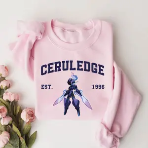 [Made In USA], Ceruledge Graphic Sweatshirt, Anime pkm Character Design, Dark Fantasy Otaku Style Apparel, Casual Daily Wear & Gift, Soft Cozy Unisex Crewneck
