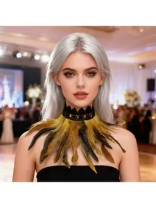Feather boa school performance dance costume fake collar stage show carnival decoration scarf