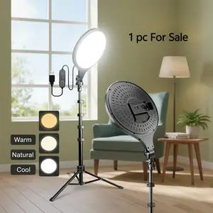 10" Adjustable 3-Color ring lights with 63" Telescopic Stand Complete Studio Kit for Content Creators, TikTok Recording, and Makeup#panel light