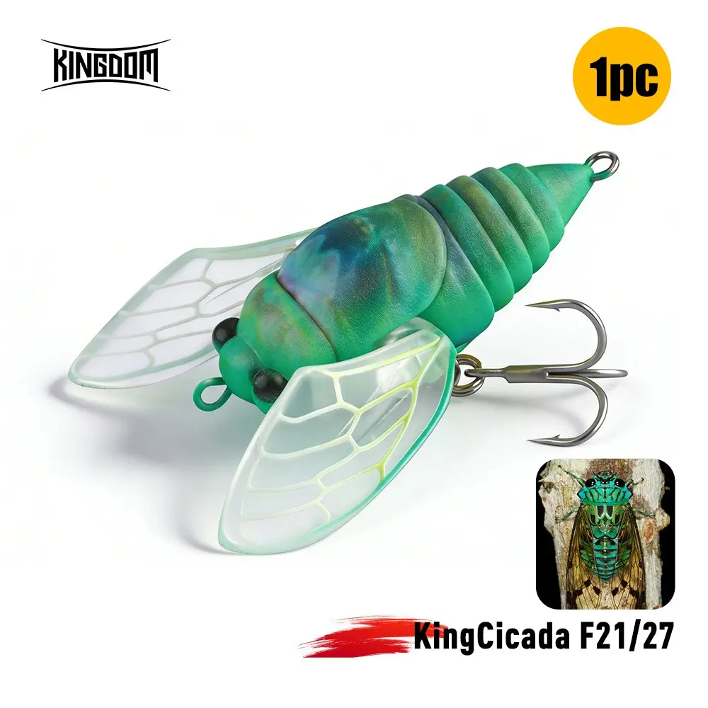 1pc Floating Cicada Shaped Lure, Top Water Lures, 1.6g-2.4g ABS Material, Realistic Coating, Mimics Cicada Swimming Action, Fishing Gear, Birthday Gift, Topwater Fishing Lure