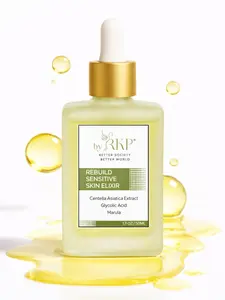 Rebuild Sensitive Skin Elixir – 100% Vegan, All-Natural Repair Serum | Plant-Based Centella + Marula Oil | Handmade, Plastic-Free & Small Batch | Soothes Eczema, Rosacea & Psoriasis | Clean Beauty for Sensitive Skin Relief