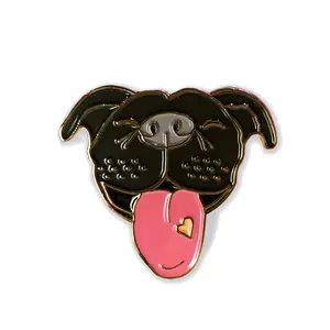 Black Pitbull Pin