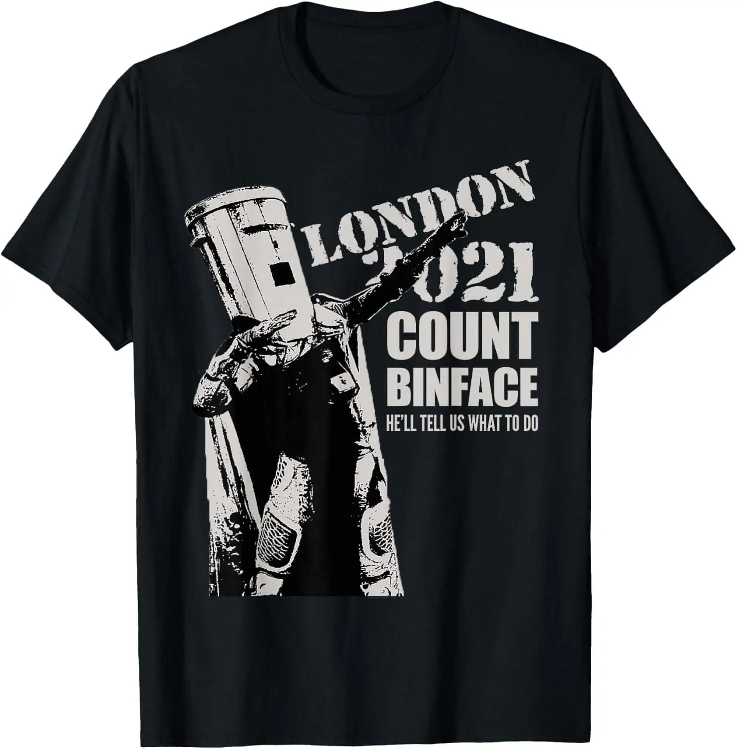Count Binface 2021 London Mayor Candidate T-Shirt, Funny British Political Satire Tee, Election Meme Graphic Shirt, UK Humor Gift, Unisex Casual Top for Men Women
