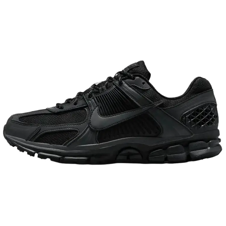 NIKE Air Zoom Vomero 5 Road Running Shoes, 'Black Reflective' Breathable Mesh Upper with Lightweight Zoom Air Cushioning for Daily Training, Cushioned Running Shoes, Workout Sneakers, Reflective Accents, Lace-Up, Men's Running Shoes