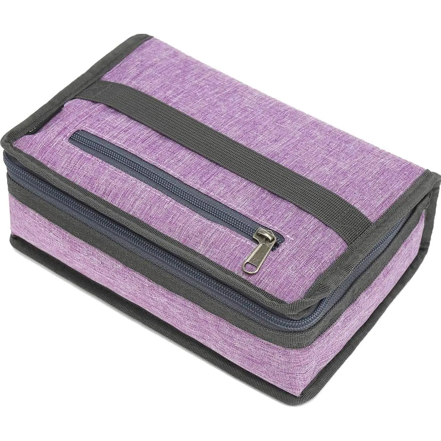 Small Insulated Lunch box Portable Soft Bag Mini Cooler Thermal Meal Tote Kit with Handle for Work & School, Purple