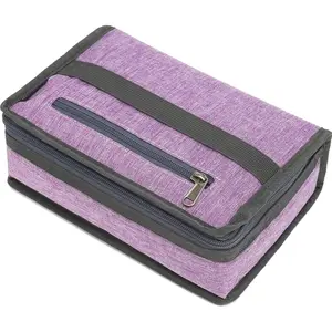 Small Insulated Lunch box Portable Soft Bag Mini Cooler Thermal Meal Tote Kit with Handle for Work & School, Purple