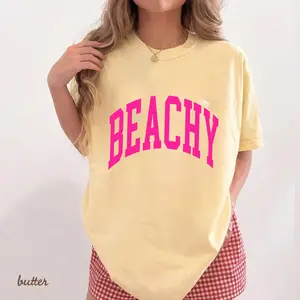 Comfort Colors Neon Beachy T-Shirt, Summer Girl Tee, Sweet Summer Time Tee, Beach Life Shirt, Trendy Gift for Women, For Woman