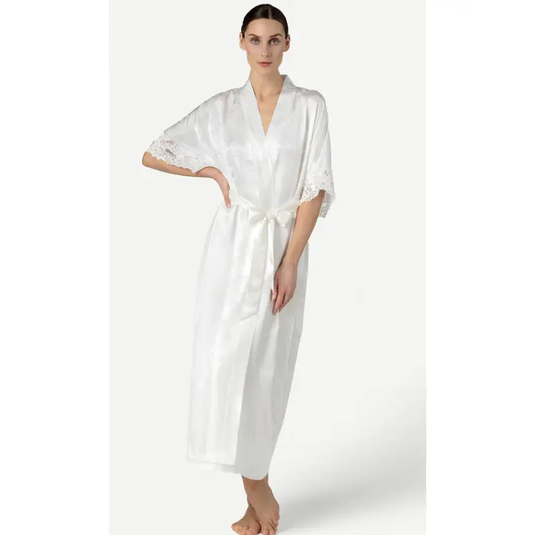 BARBARA BRIDAL LONG SILK KIMONO