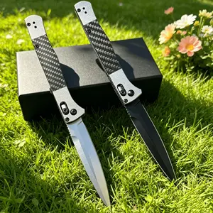 H4170 Carbon Fiber Handle EDC Folding Knife features a lightweight carbon fiber handle and a durable stainless steel blade, making it the top choice for outdoor activities, camping, and everyday use.