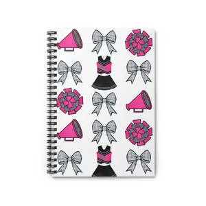 Cheerleader Spiral Notebook - Ruled Line, Cheerleading Notepad, Notebook for Cheerleader, Trendy Cheer Spiral Journal, Cheer