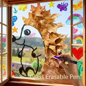 Erasable Glass Graffiti Pen, Glass Door Writing Pen, Atmosphere Decoration Chalk, Ceramic Mirror Acrylic Message Pen