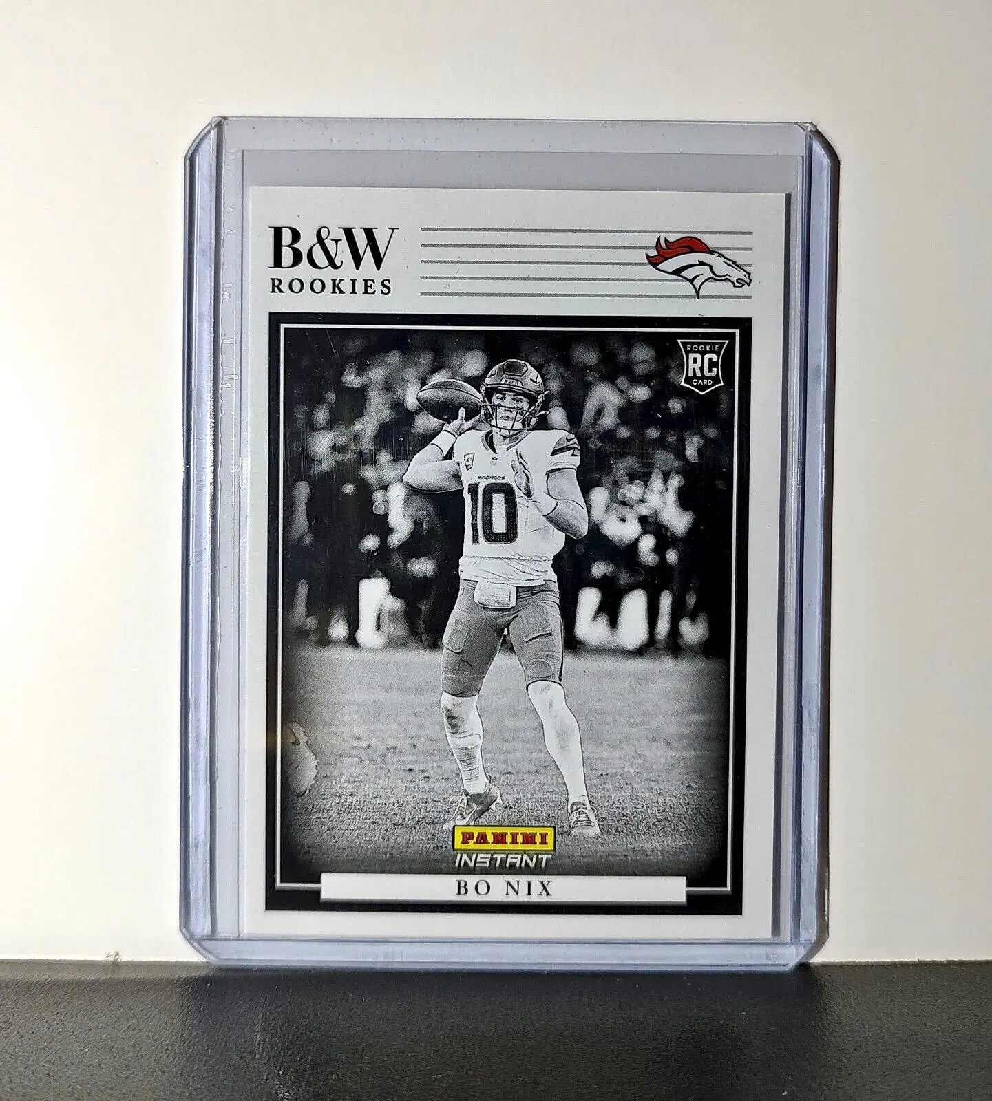 Bo Nix 2024 Panini NFL #1 Black & White Rookies Card Denver Broncos 1 of 680