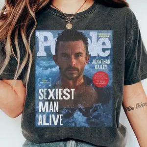 Comfort Colors People Sexiest Man Alive Shirt, Jonathan Bailey Tee, Wicked Cast Meme Tee, Unisex Plus Sizing