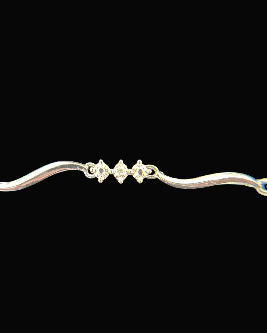 10K White Gold Tennis Bracelet