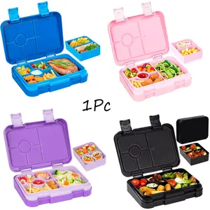 810ml Large Capacity Children's Lunch Box with Double Buckle PP Compartment, Leak-proof Lunch Box for Children, Kid Lunch Box - Durable, Drop-resistant, Dishwasher safe, PFAS and BPA free, made of food-grade safe materials.