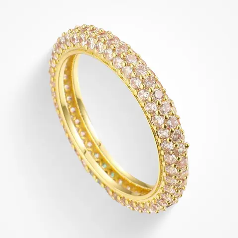 EVRY JEWELS Gold or Silver Plated Women's 1-800 Evry-Bling Ring
