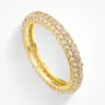 EVRY JEWELS Gold or Silver Plated Women's 1-800 Evry-Bling Ring