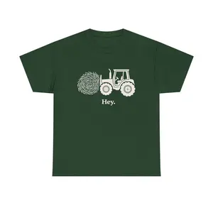 Funny Tractor Hay Pun Shirt – Country Dad Joke Tee, Farmer Humor Graphic, Rural Life Minimalist Apparel for Him
