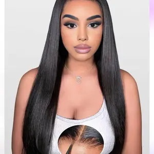 Glueless wig human hair