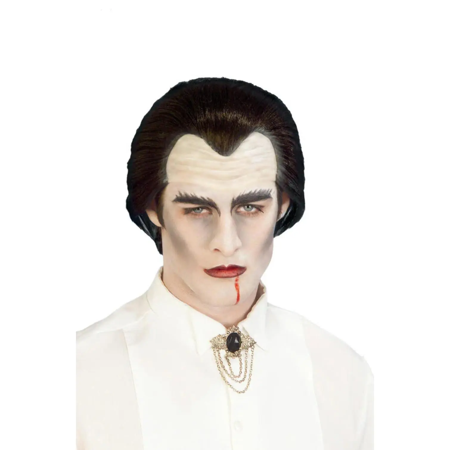 Forum Novelties Men's Dracula Vampire Wig, Black, One Size
