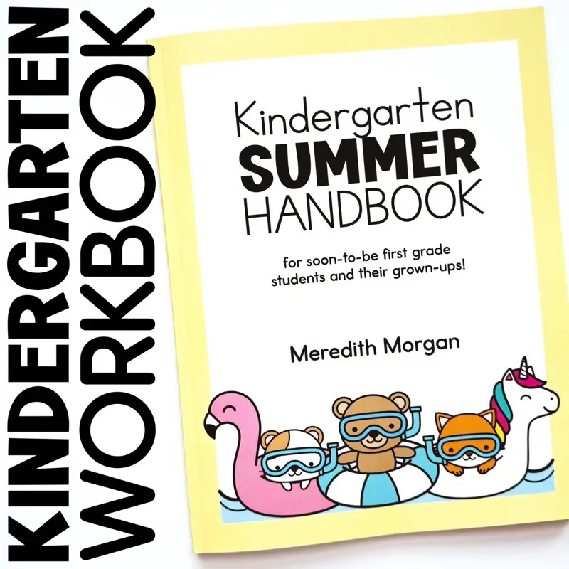 Kindergarten Summer Handbook: A First Grade Workbook for Learning at Home With Math and Reading Activites, Decodable Passages, Writing Prompts, and Mo