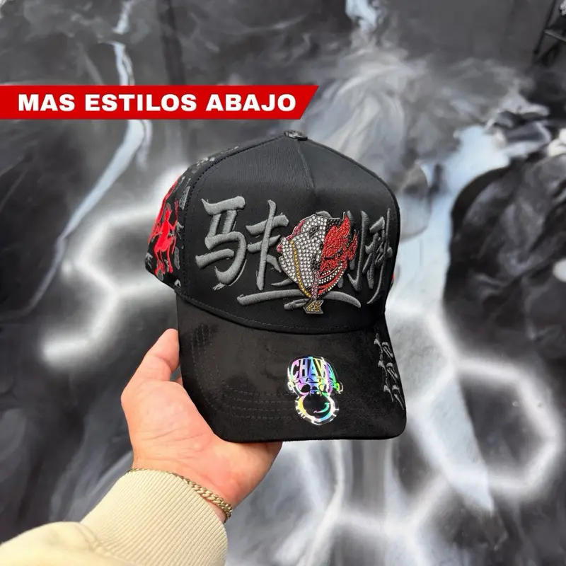 El Makabelico SnapBack Hat Red - CHAVA HATS - Premium Materials