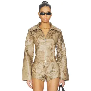 BY.DYLN Gisella Jacket in Scale Print