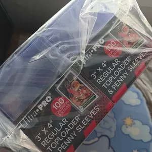 PRO 3" x 4" Clear Regular Top loads for Cards with Card Sleeves Bundle Standard Size 200ct Trading Top Loads Card Sleeve Protectors