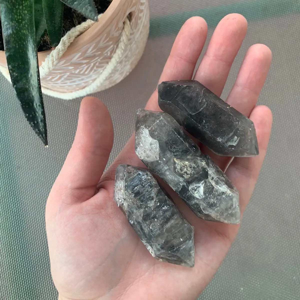 Black Phantom Quartz Crystal Black Phantom Quartz Crystal
