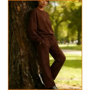 BreezeactiveTerraventureshop Women's Fall Winter 2025 Trend Terry Cloth Two-Piece Set Soft Stretch, Breathable For Office, Commute & Casual Outings