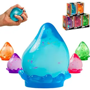 Dream Drop Sensory Squeeze, Squishy Stress Balls for Adults Slow Rise Squishies with Super Solid Squish Soft Fidgets Malt Sugar Squishy Relief Fidget Sensory for Anxiety Stress (Blue, One Size)