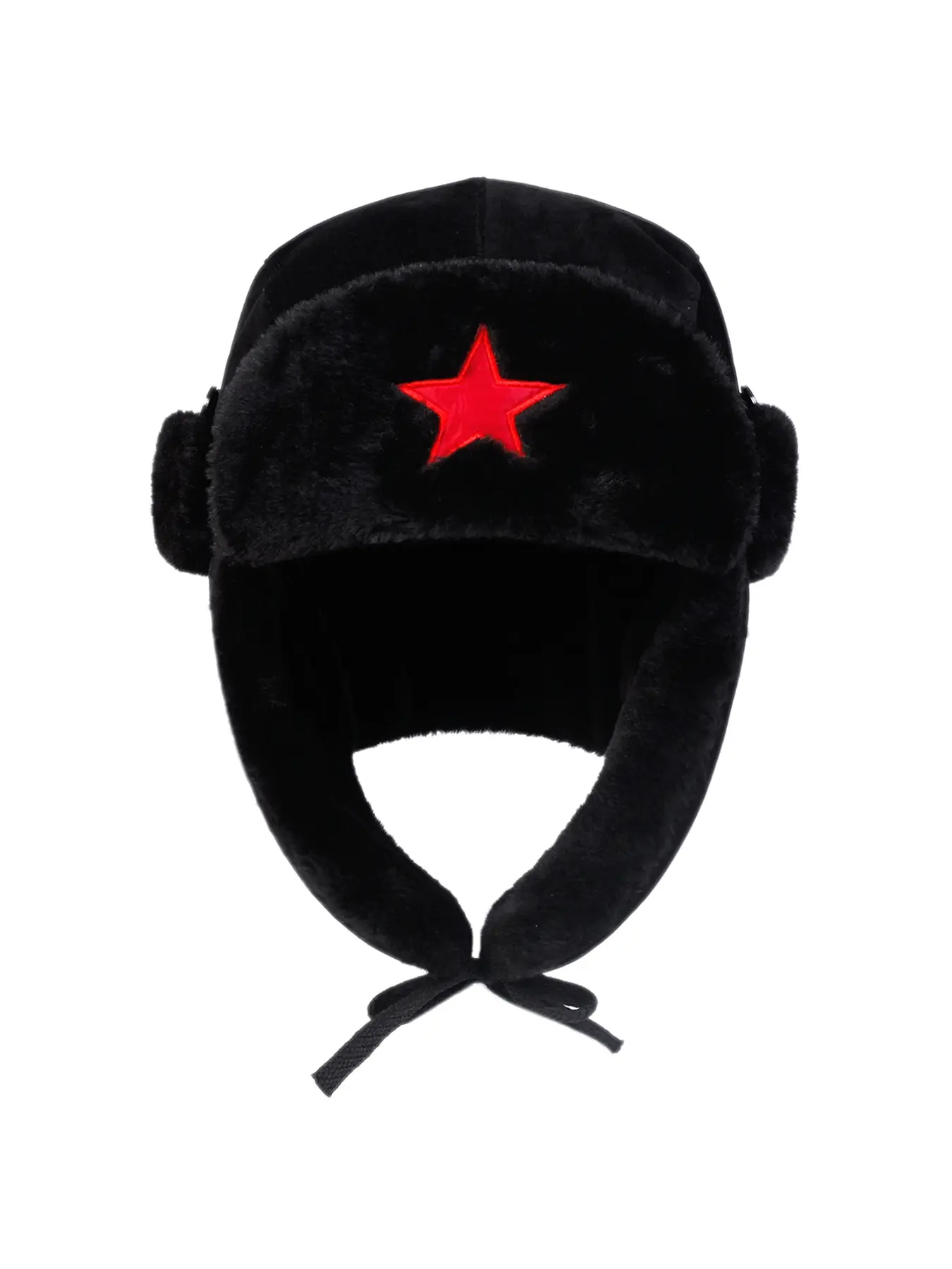 Unisex Five-Pointed Star Beanie Hat, Embroidered Outdoor Adjustable Windproof Warm Cap for Travel Beach Vacation Fall Winter Casual Style