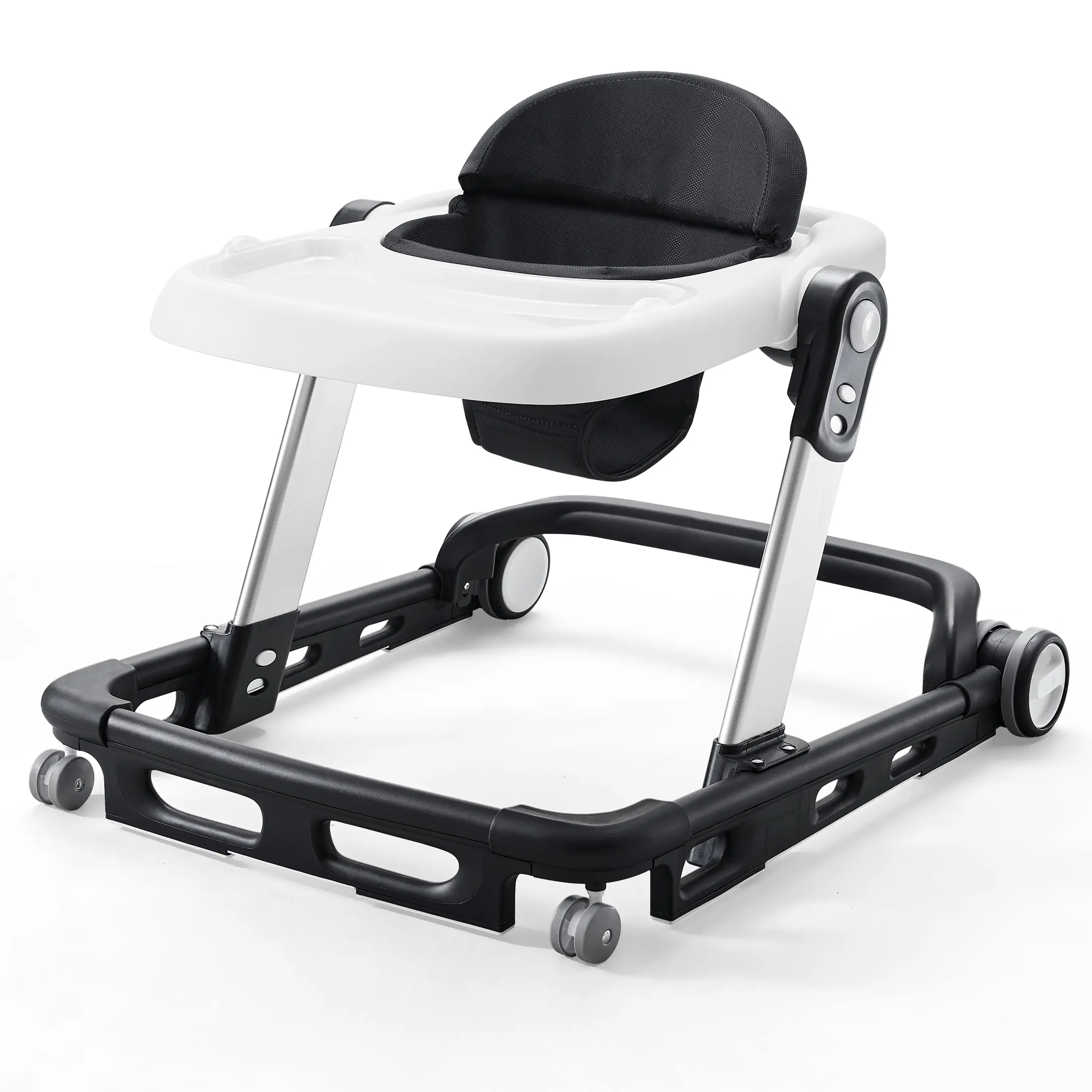 HARPPA Paddlo Lite Adjustable Infant Toddler Baby Walker, andador Foldable Baby Walker with Wheels & Dining Plate, For 6-18 Months Babies, Baby Items Essential