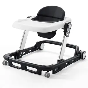 HARPPA Paddlo Lite Adjustable Infant Toddler Baby Walker, andador Foldable Baby Walker with Wheels & Dining Plate, For 6-18 Months Babies, Baby Items Essential