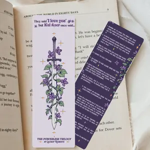 Powerless Kai Quotes inspired Dual-Sided Cardstock Bookmark