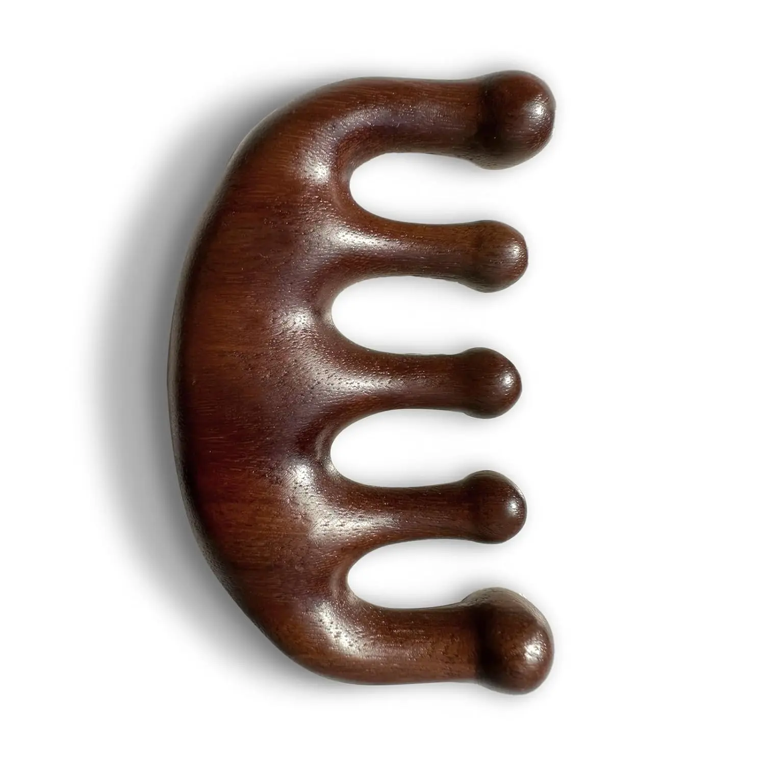 100% Natural Sandalwood Scalp Massager & Wide Tooth Comb for Healthy Hair
