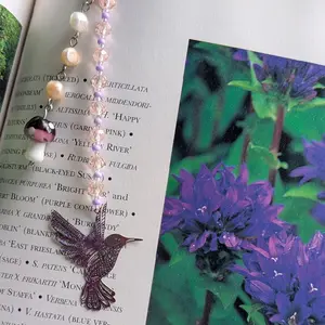 Lavender Iridescent Hummingbird Bookmark